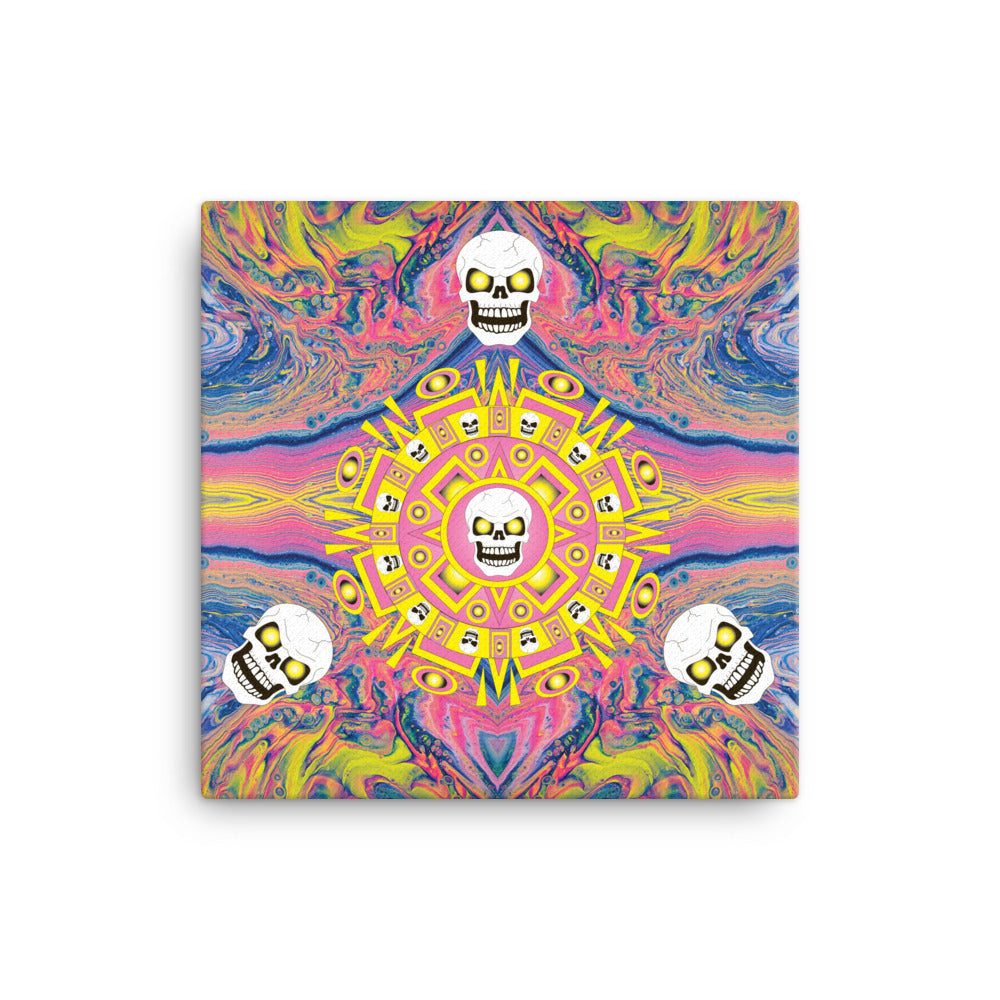 Skull Design 16" x 16" Canvas - SW-015