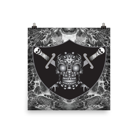 Skull Design Enhanced Matte Paper Poster - SW-002