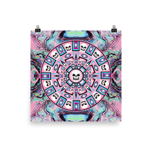 Skull Design Enhanced Matte Paper Poster - SW-012