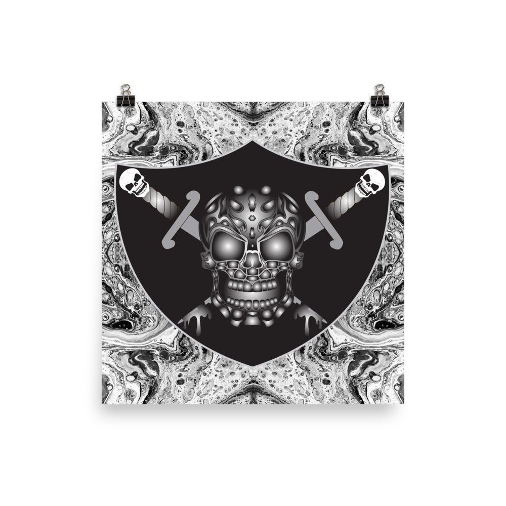 Skull Design Enhanced Matte Paper Poster - SW-010
