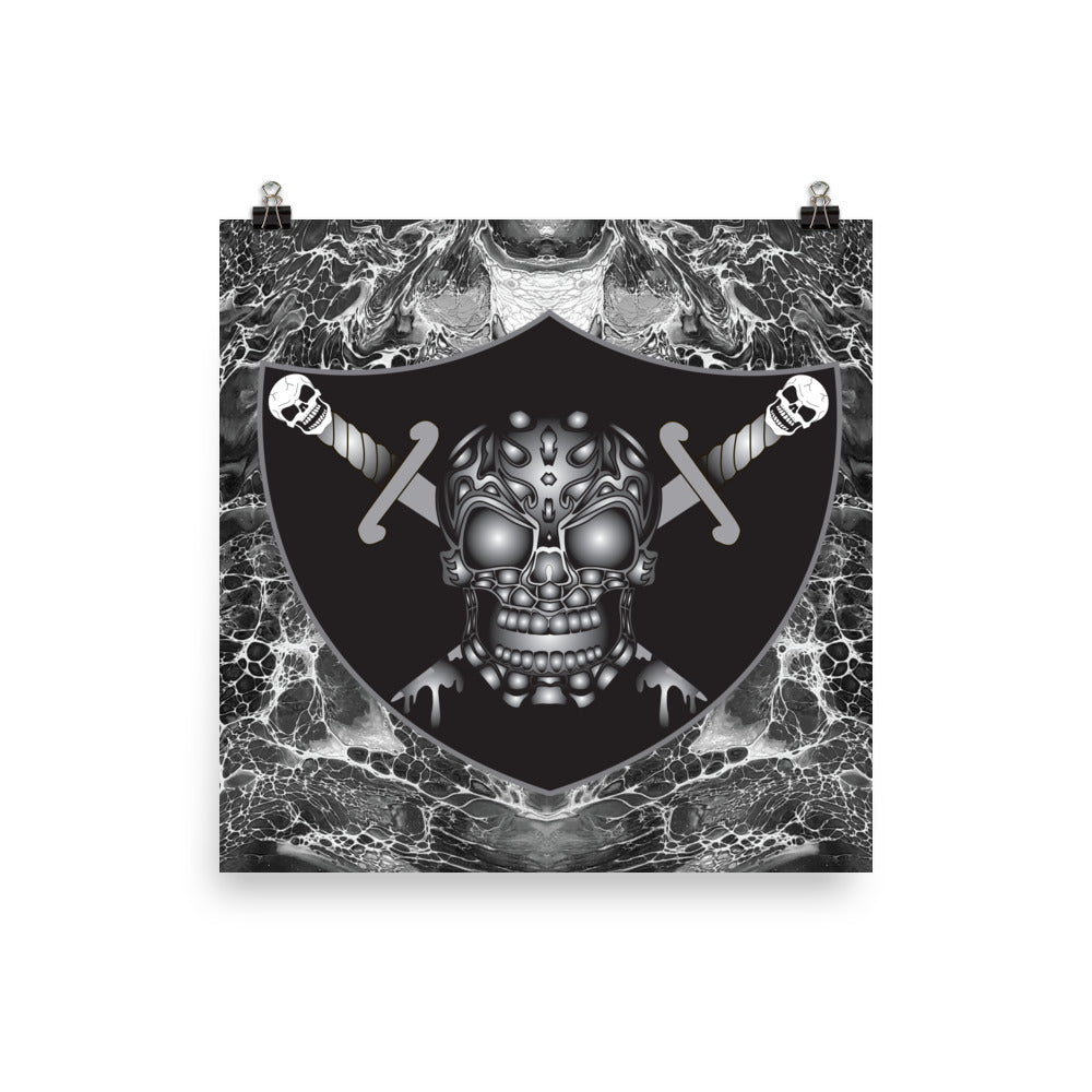 Skull Design Enhanced Matte Paper Poster - SW-002