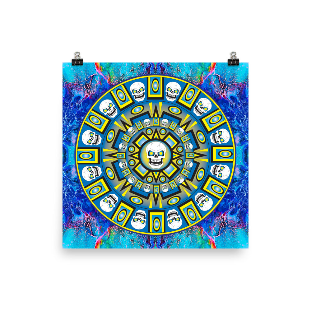 Skull Design Enhanced Matte Paper Poster - SW-007