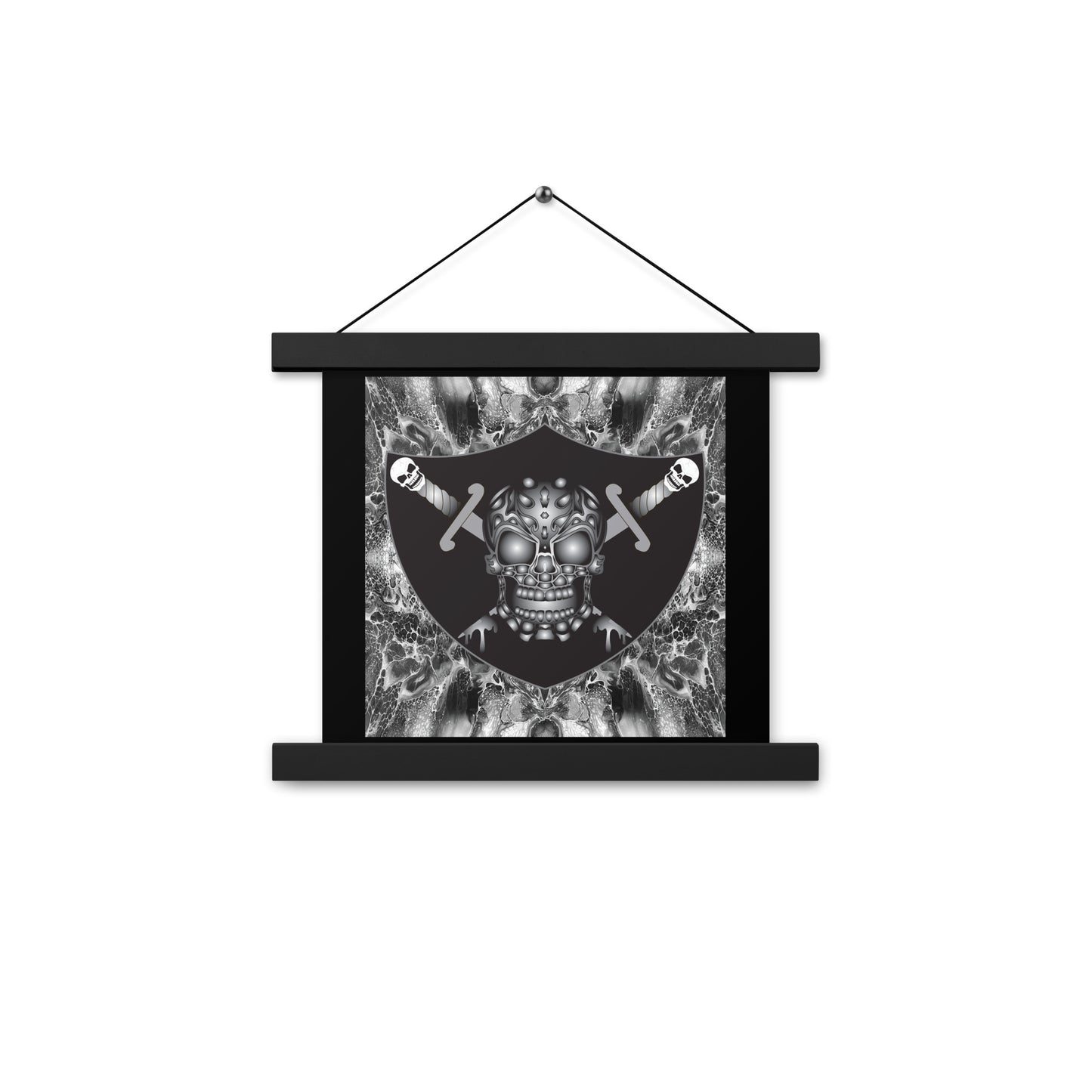 Skull Design Enhanced Matte Paper Poster With Hanger - SW-006