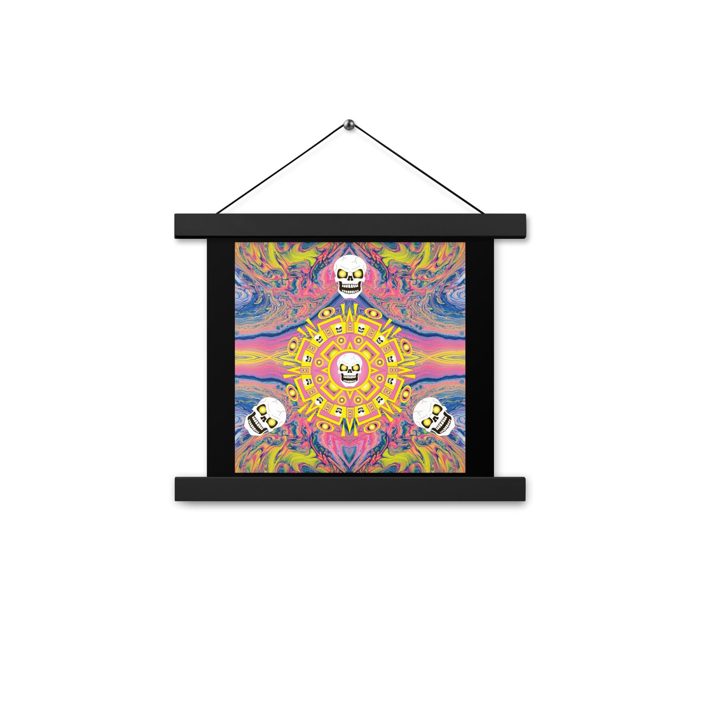 Skull Design Enhanced Matte Paper Poster With Hanger - SW-015