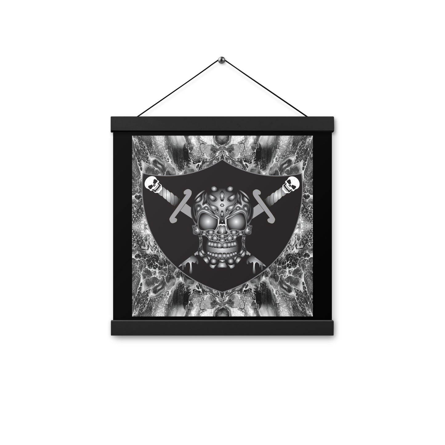 Skull Design Enhanced Matte Paper Poster With Hanger - SW-006