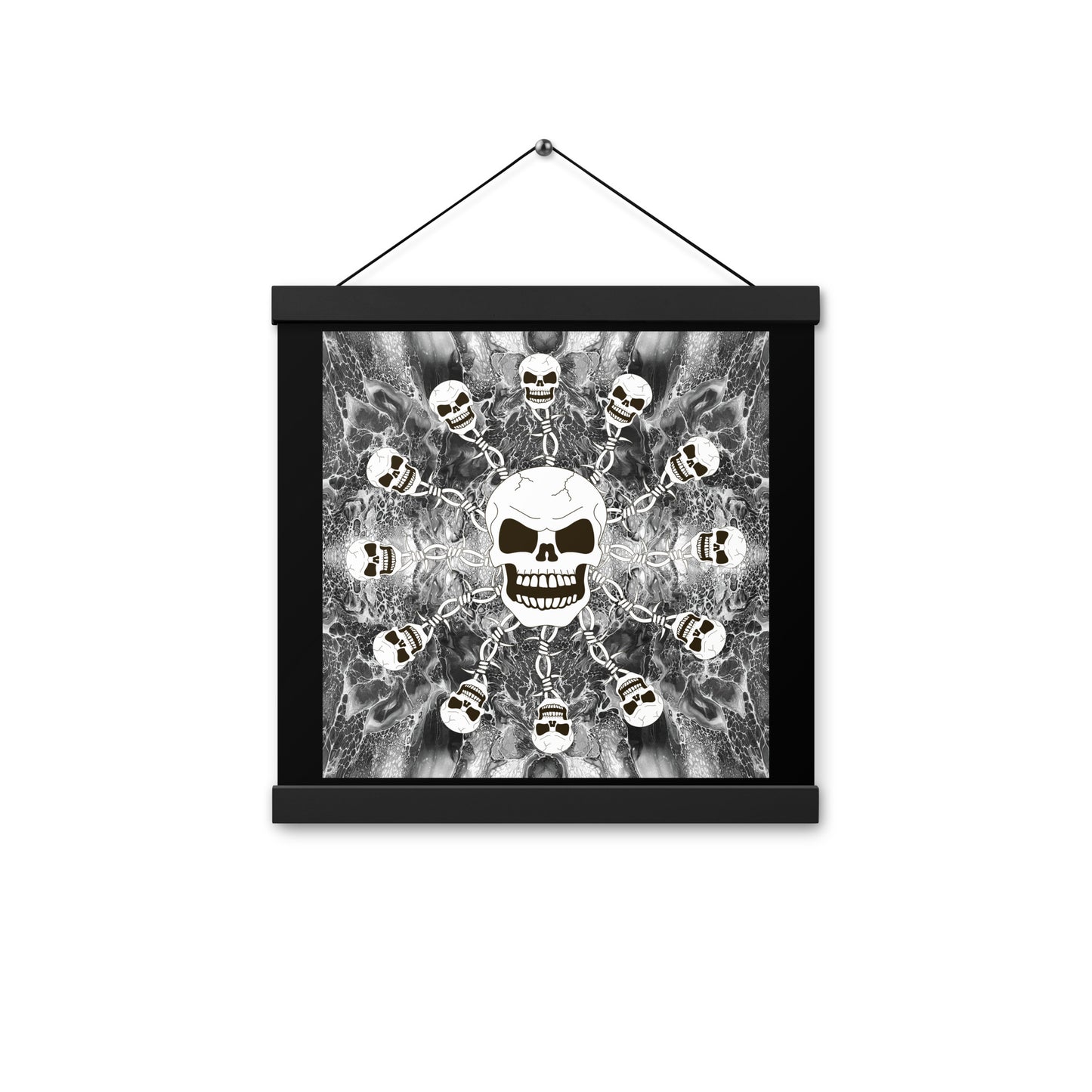 Skull Design Enhanced Matte Paper Poster With Hanger - SW-008