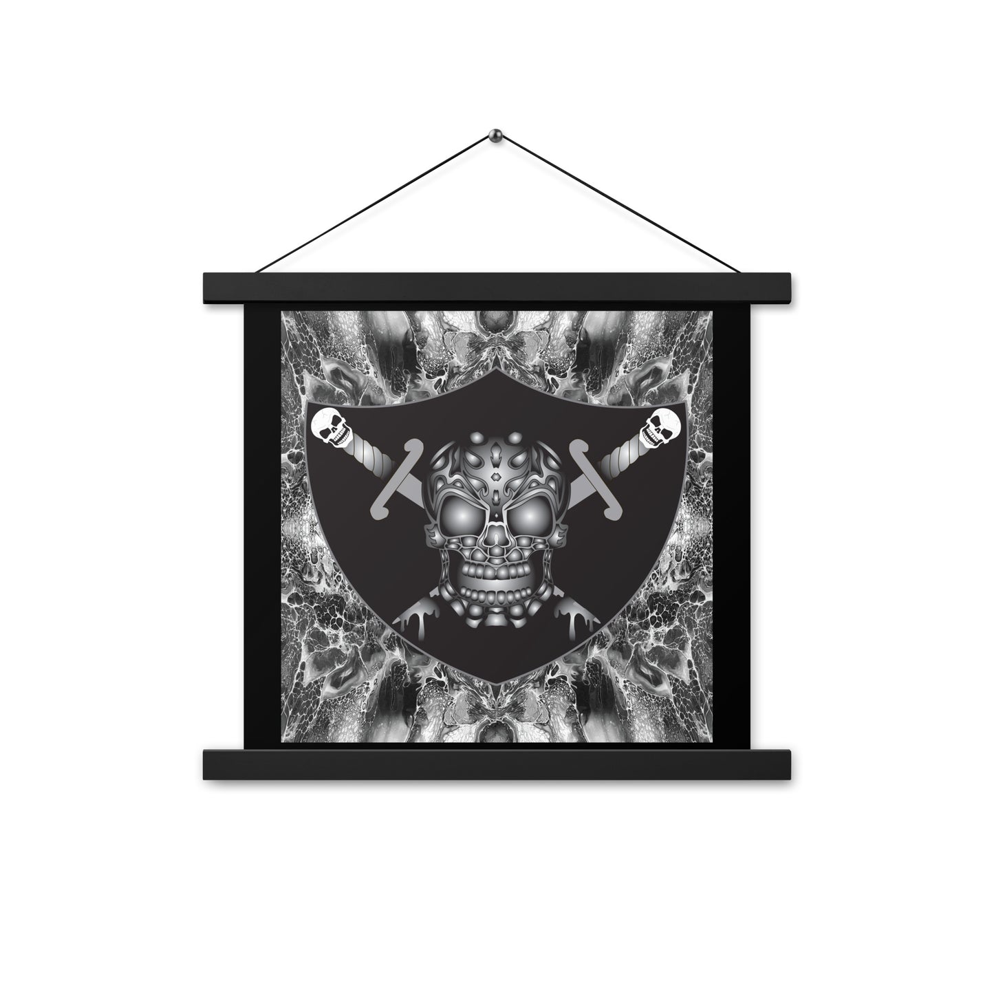 Skull Design Enhanced Matte Paper Poster With Hanger - SW-006