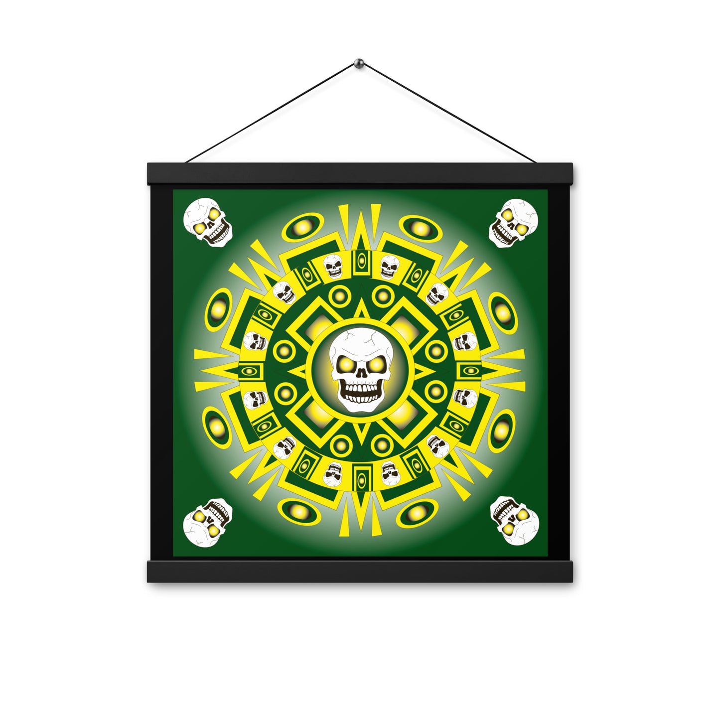 Skull Design Enhanced Matte Paper Poster With Hanger - SW-001