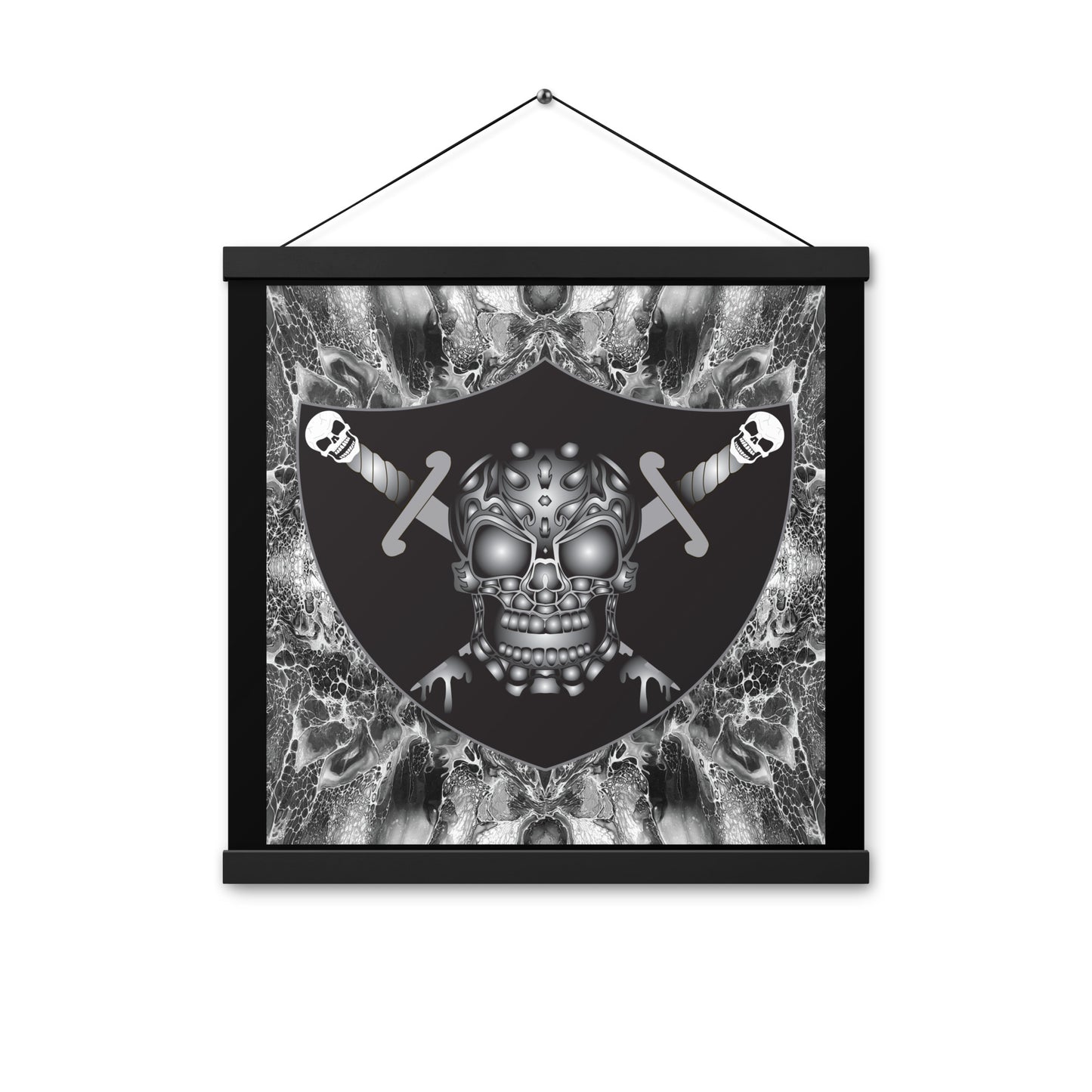 Skull Design Enhanced Matte Paper Poster With Hanger - SW-006
