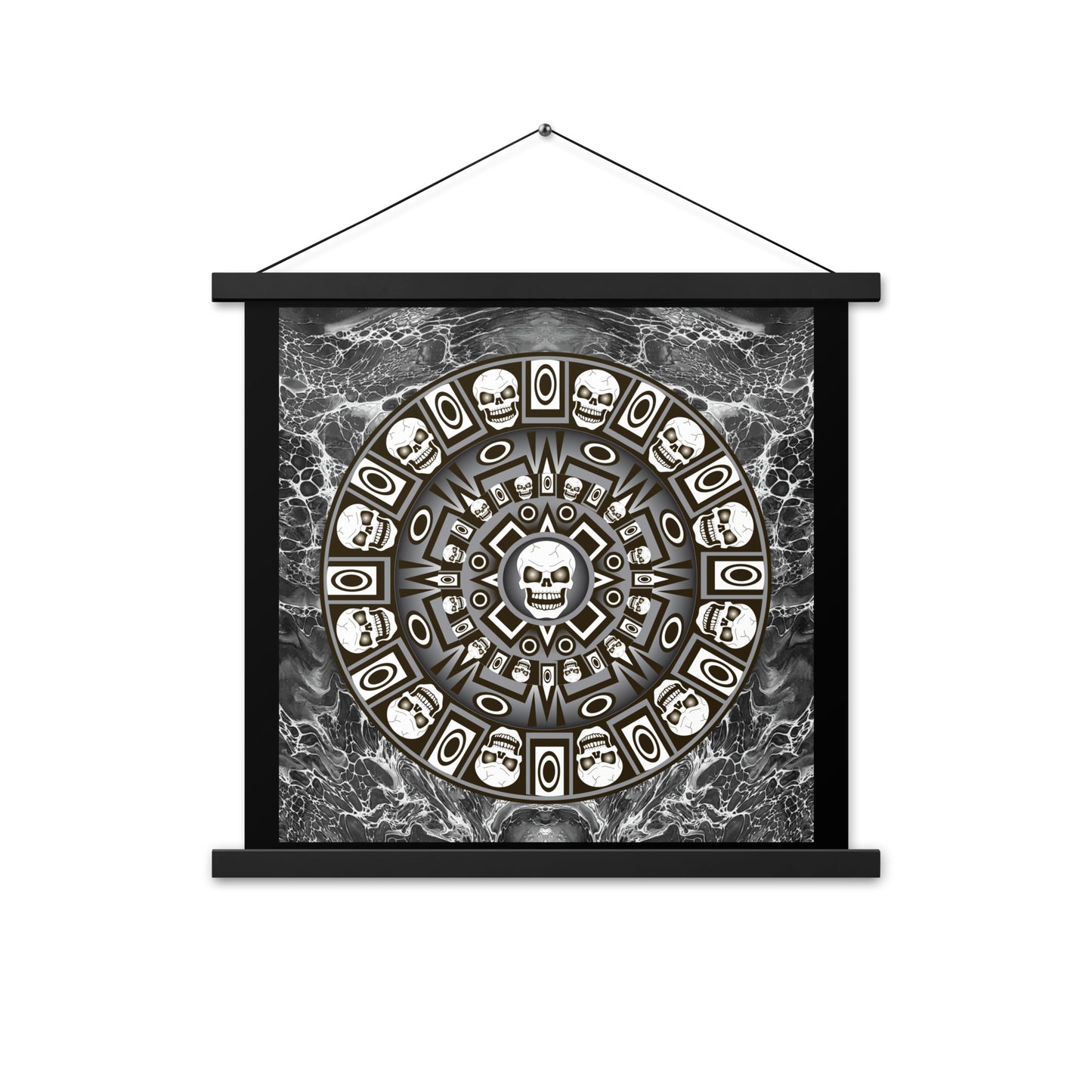 Skull Design Enhanced Matte Paper Poster With Hanger - SW-005