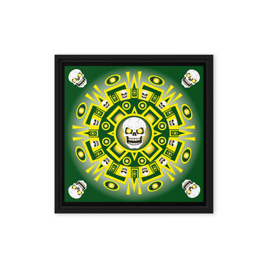 Skull Design 16" x 16" Framed Canvas - SW-001