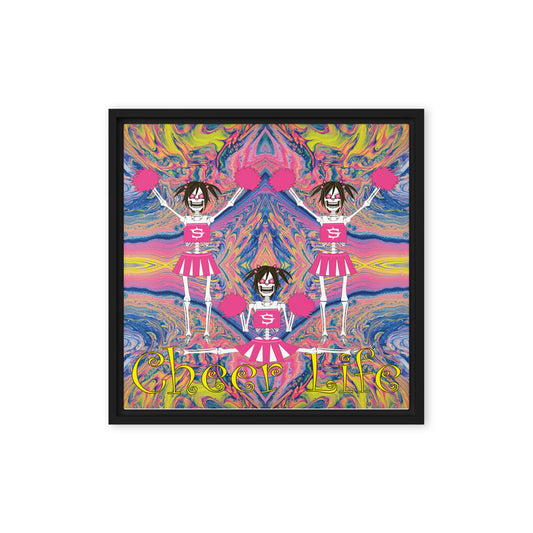 Skull Design 16" x 16" Framed Canvas - SW-014