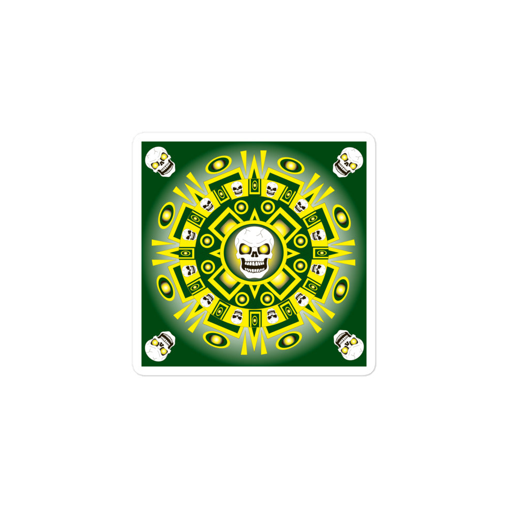 Skull Design Sticker - SW-001
