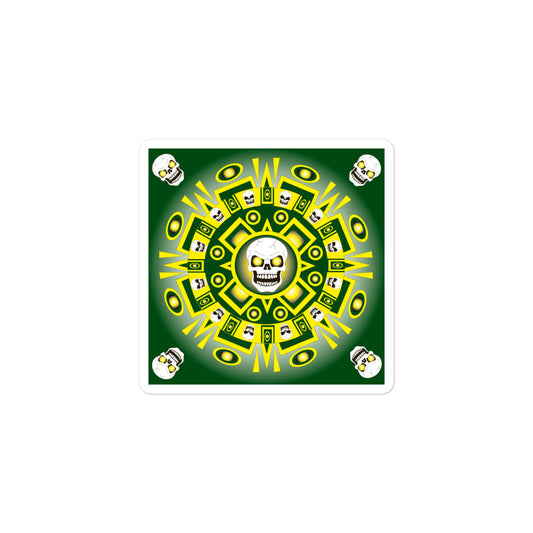 Skull Design Sticker - SW-001