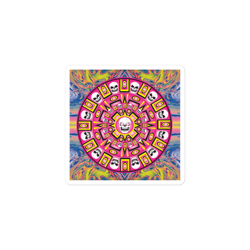 Skull Design Sticker - SW-003