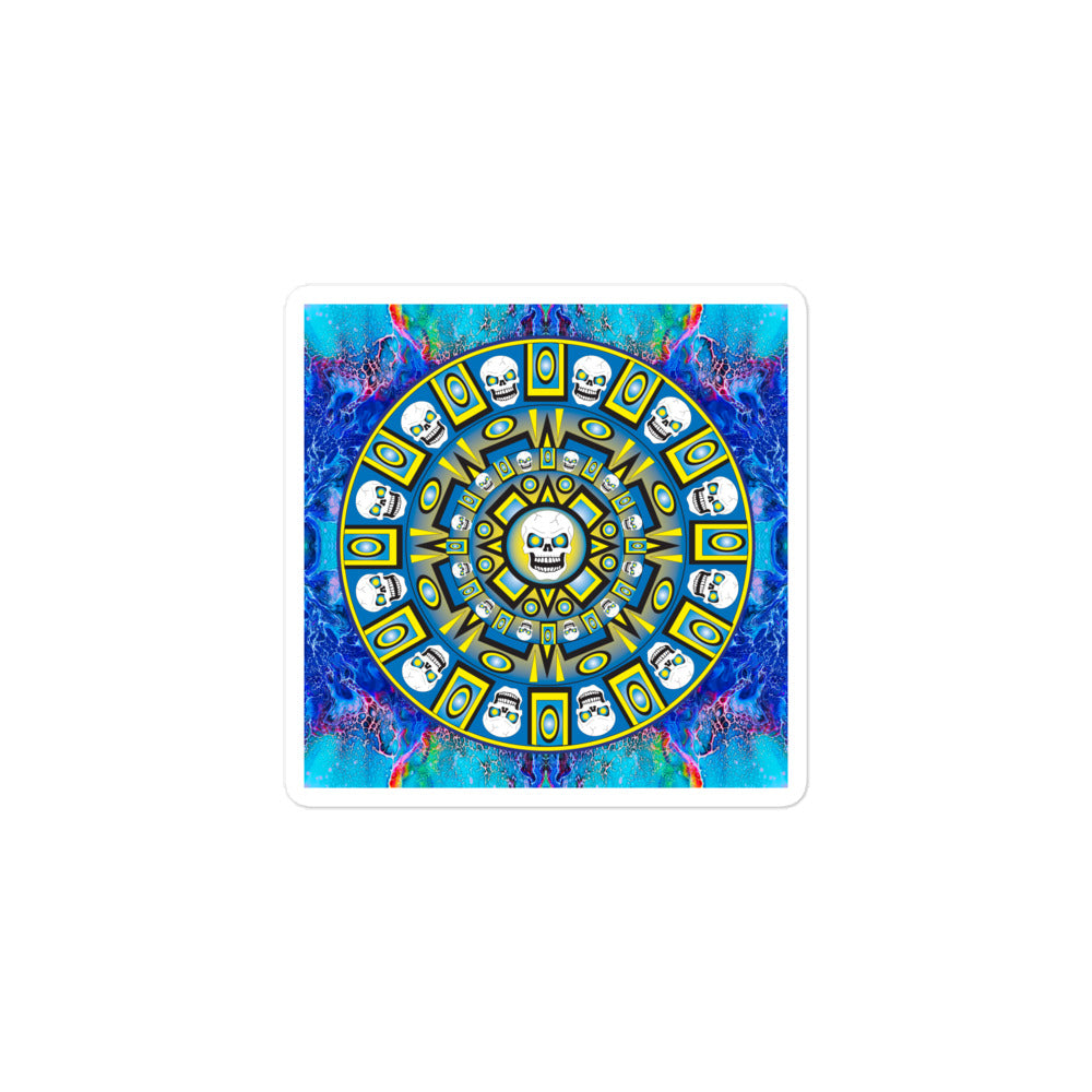 Skull Design Sticker - SW-007