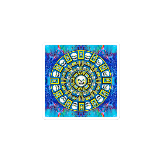 Skull Design Sticker - SW-007