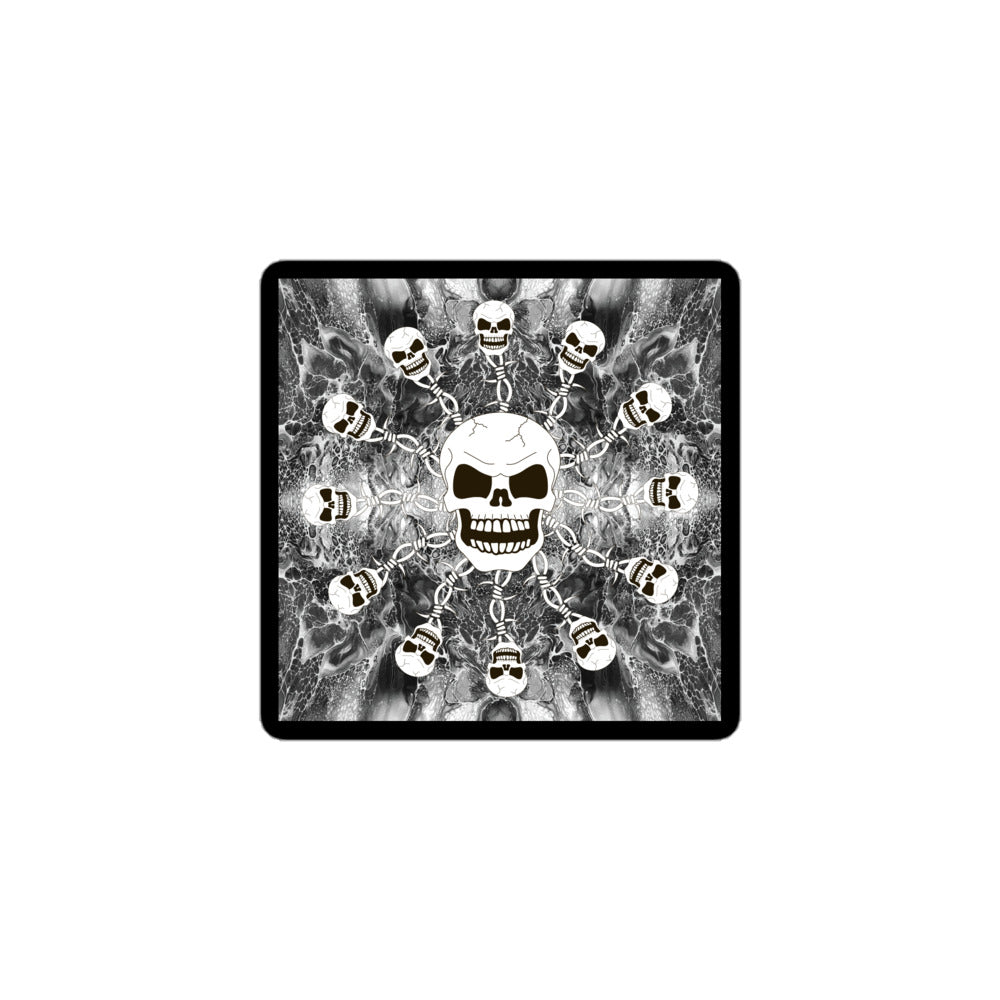 Skull Design Sticker - SW-008