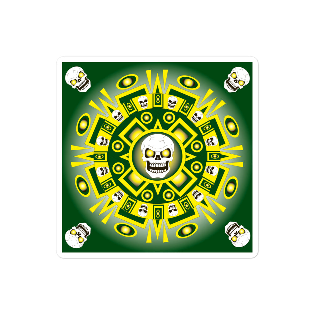 Skull Design Sticker - SW-001