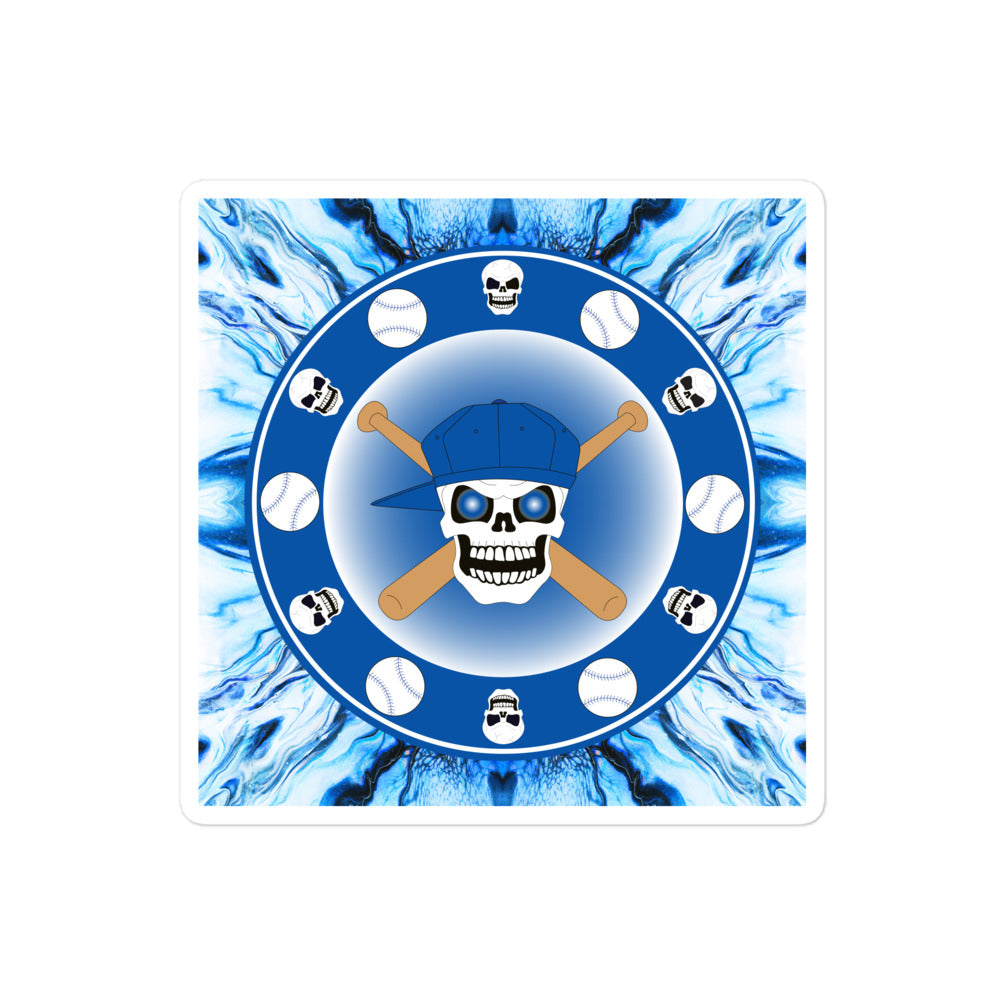 Skull Design Sticker - SW-004