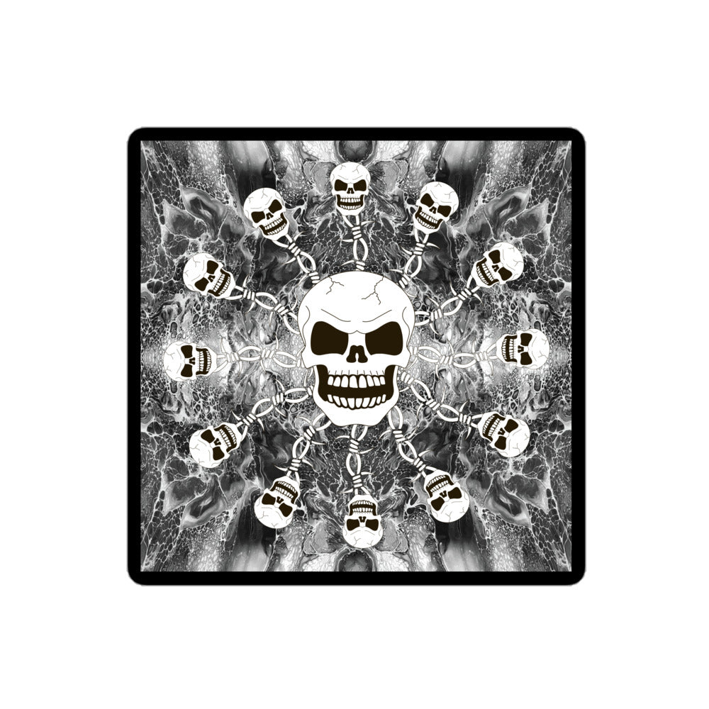 Skull Design Sticker - SW-008