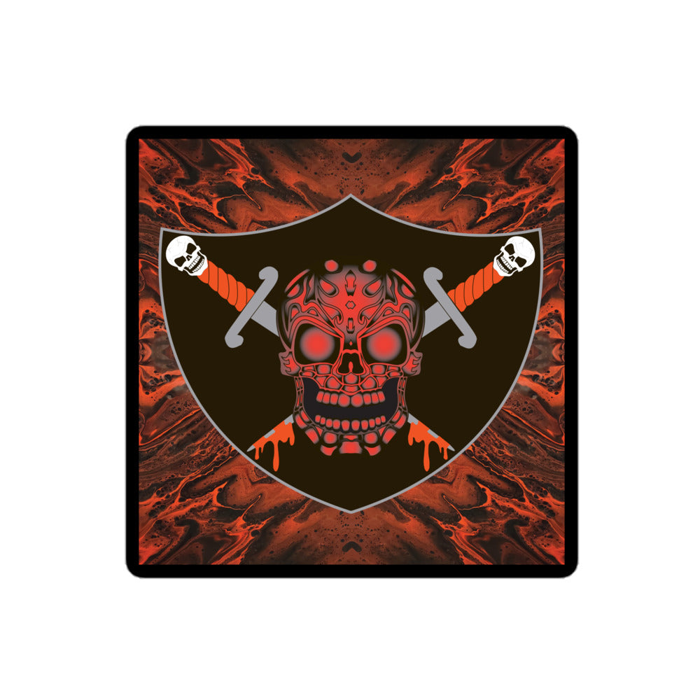 Skull Design Sticker - SW-009