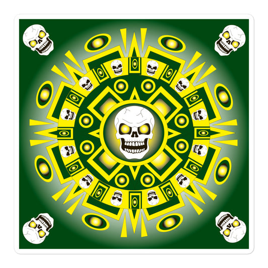 Skull Design Sticker - SW-001