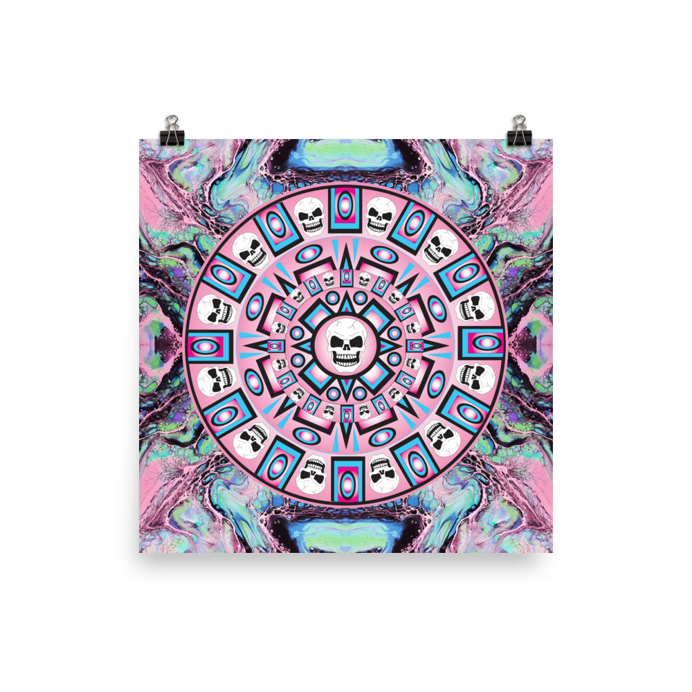 Skull Design Premium Luster Photo Paper Poster - SW-012