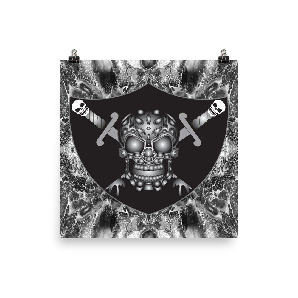 Skull Design Premium Luster Photo Paper Poster - SW-006