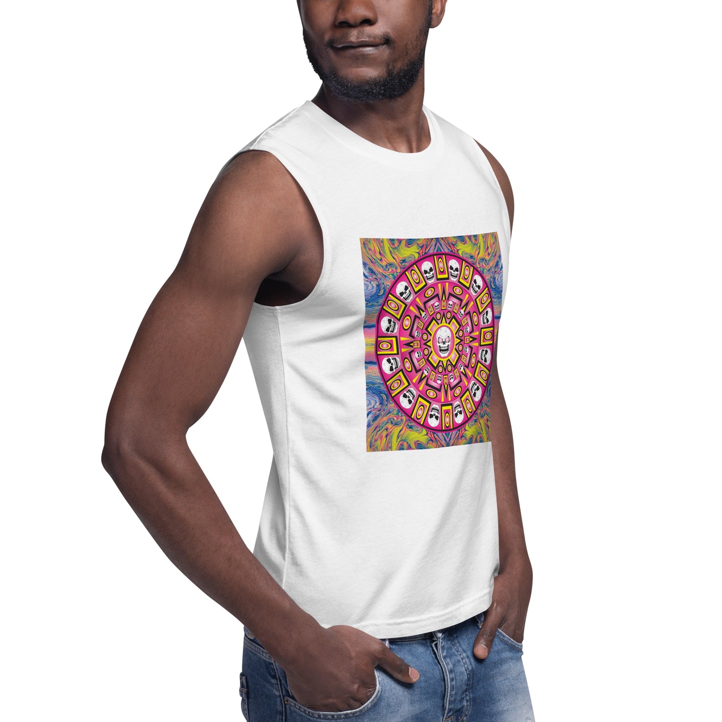 Skull Muscle Shirt | Bella + Canvas 3483 - SWN-MS-003
