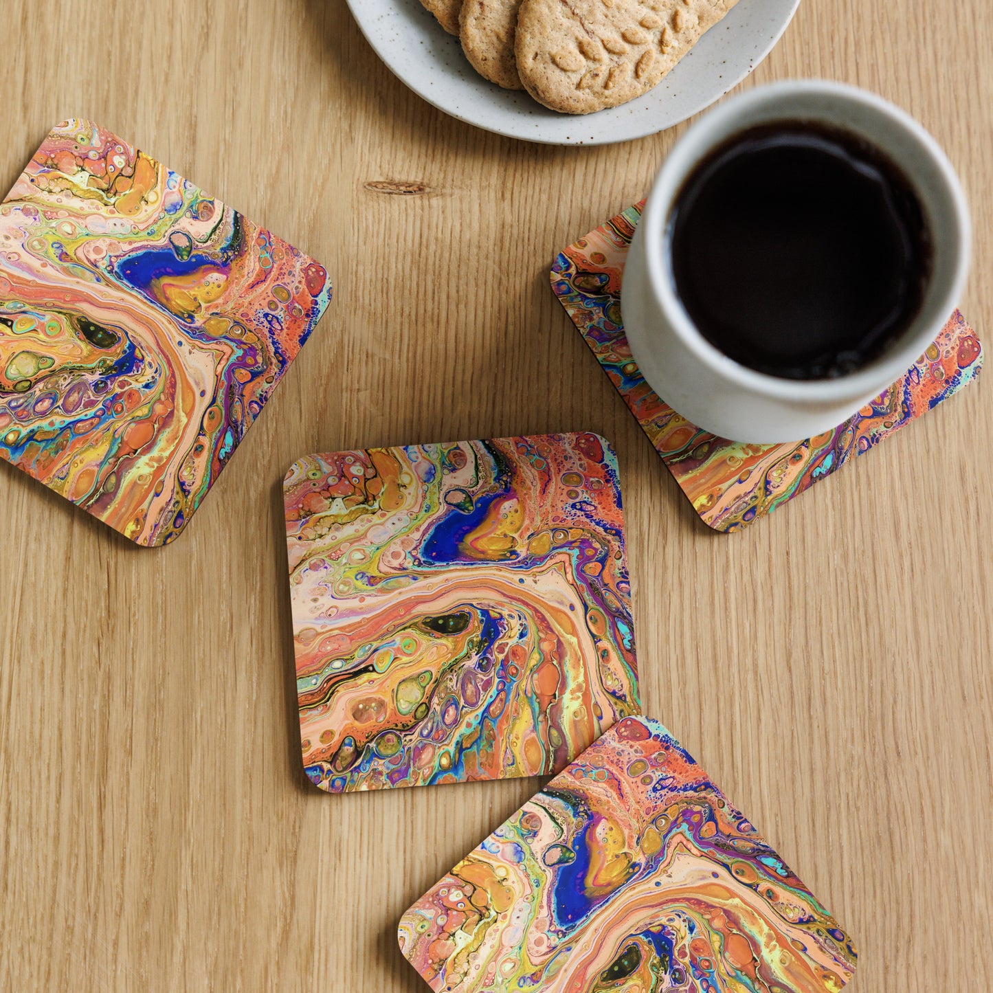 Cork-back coaster- FA-011E