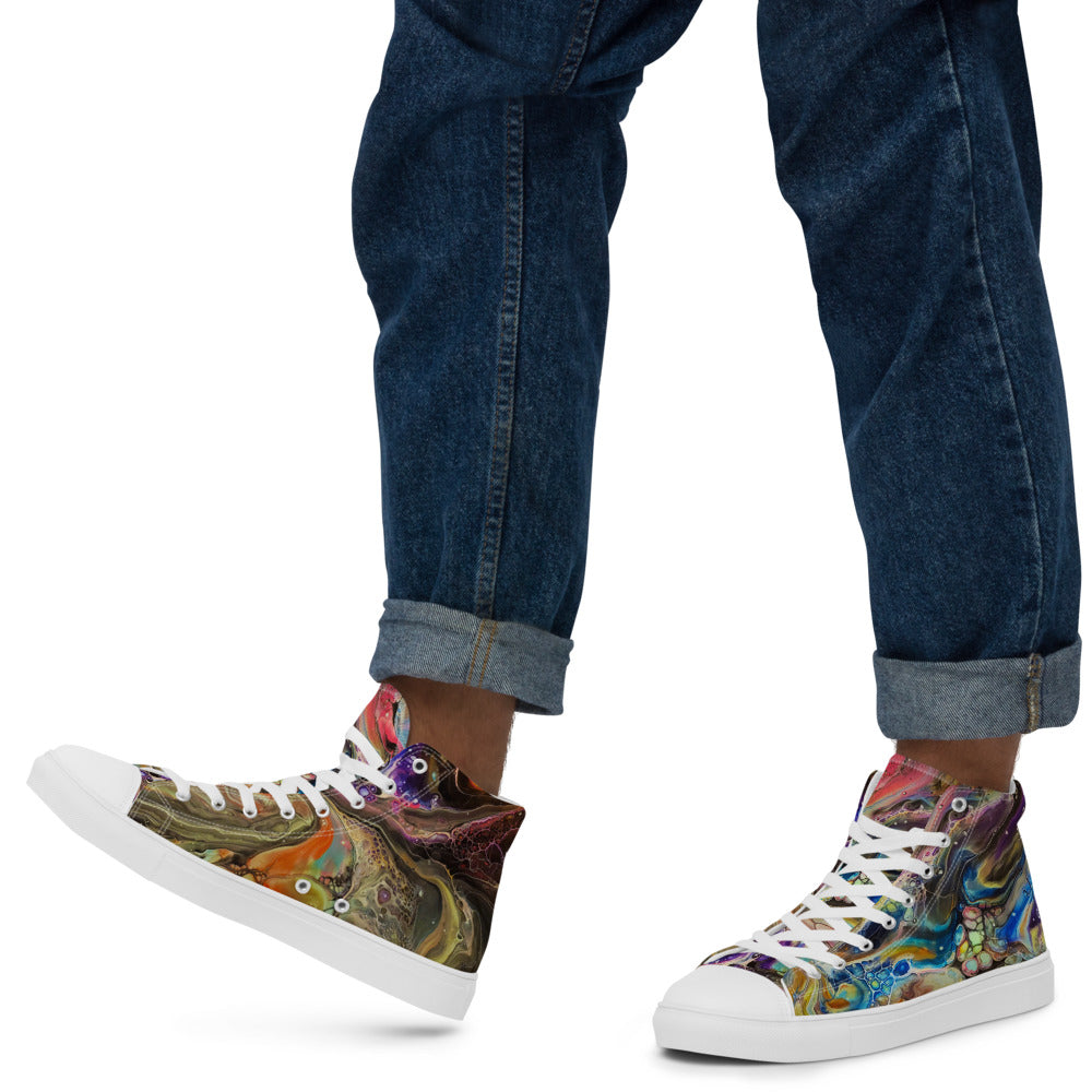 Men’s high top canvas shoes - FA001