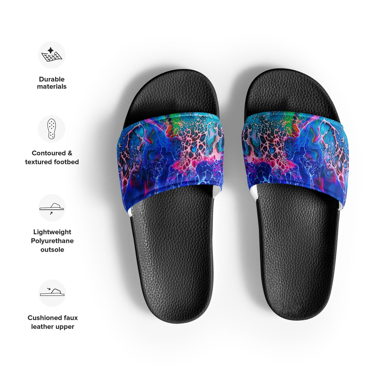 Men’s slides - Fluid Art Designs - FA-012-1