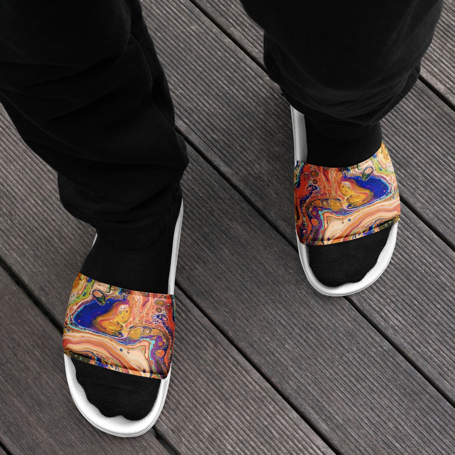 Men’s slides - Fluid Art Designs - FA-011E-2