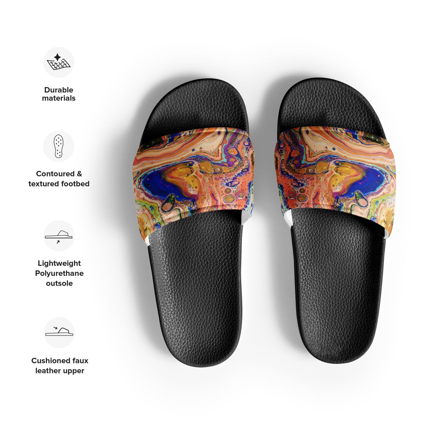 Men’s slides - Fluid Art Designs - FA-011E-2