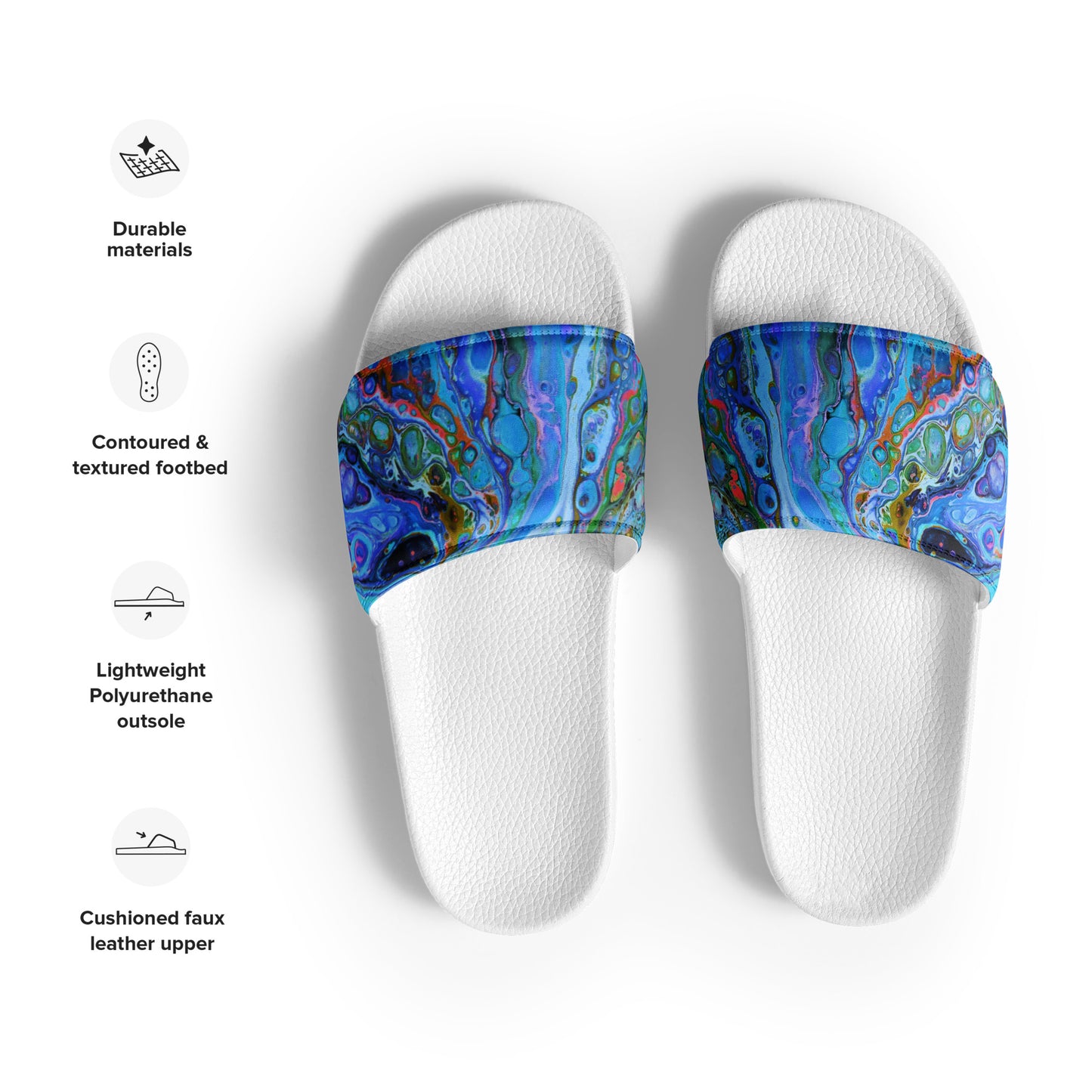Men’s slides - Fluid Art Designs - FA-011A-2