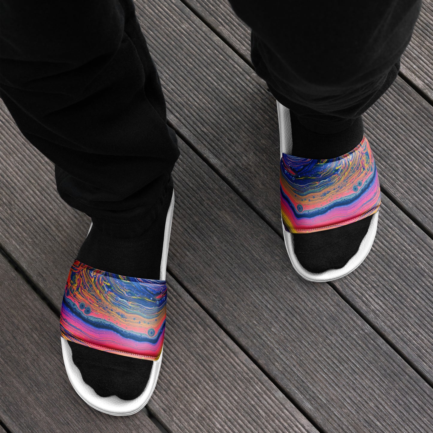 Men’s Slides - Fluid Art Design - FA-004-3