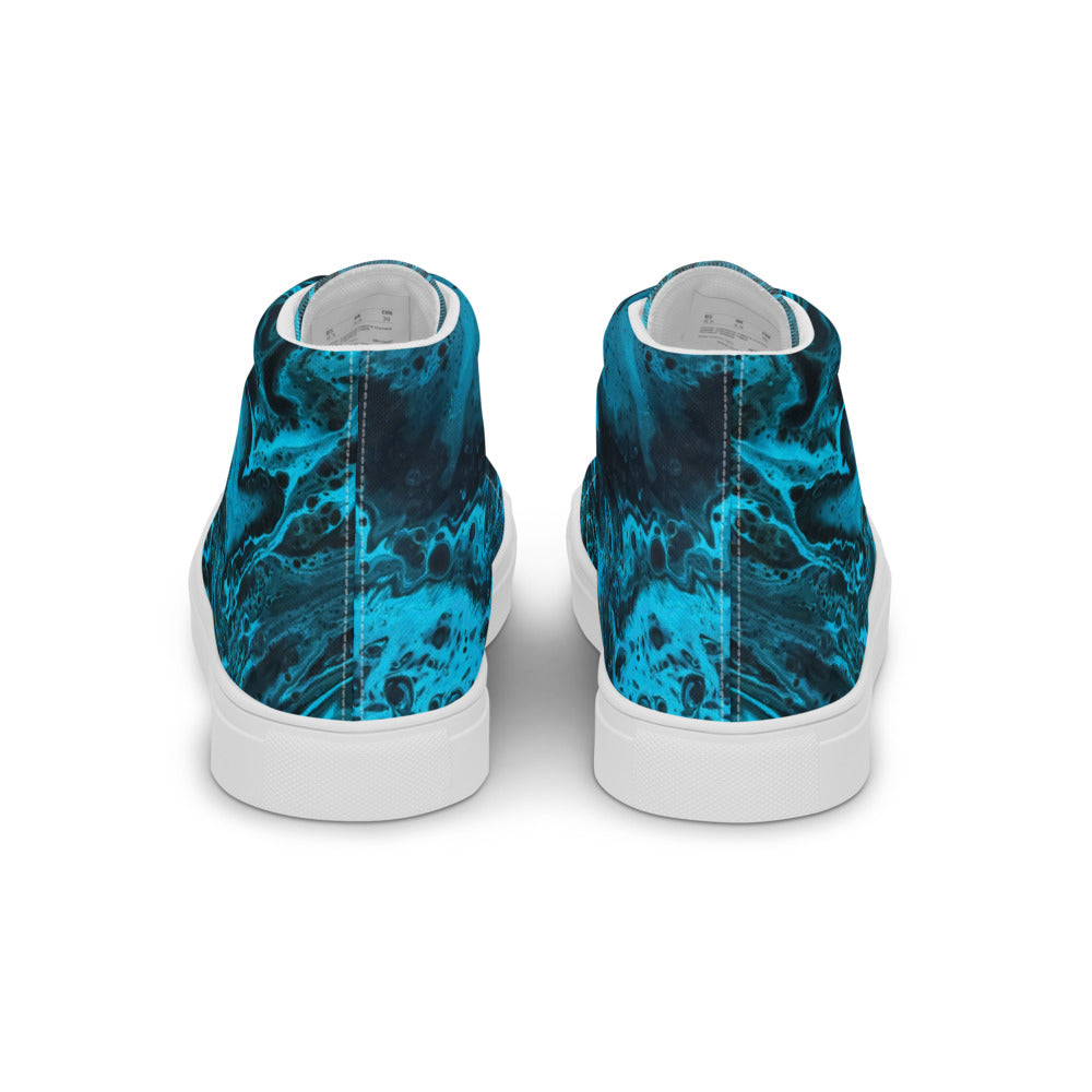 Women’s High Tops - Fluid Art Design - FA-006A