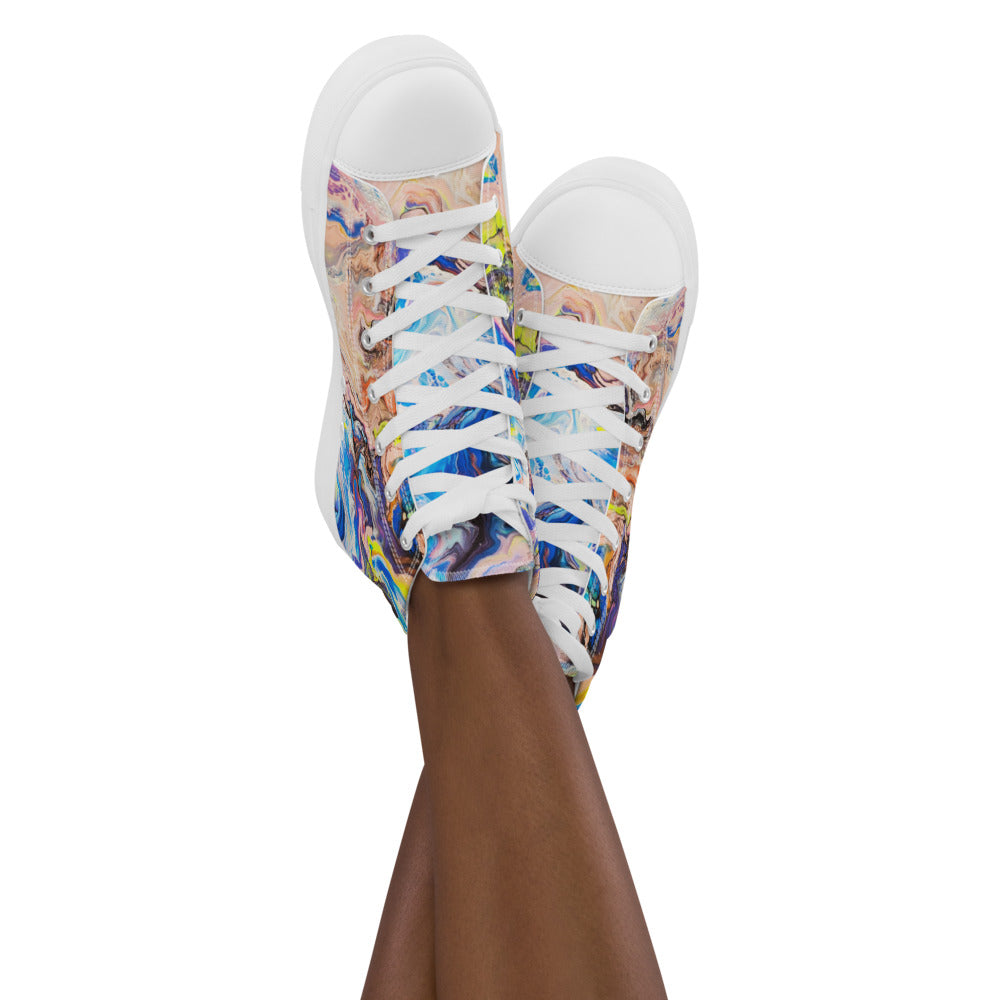 Women’s high top canvas shoes - FA019