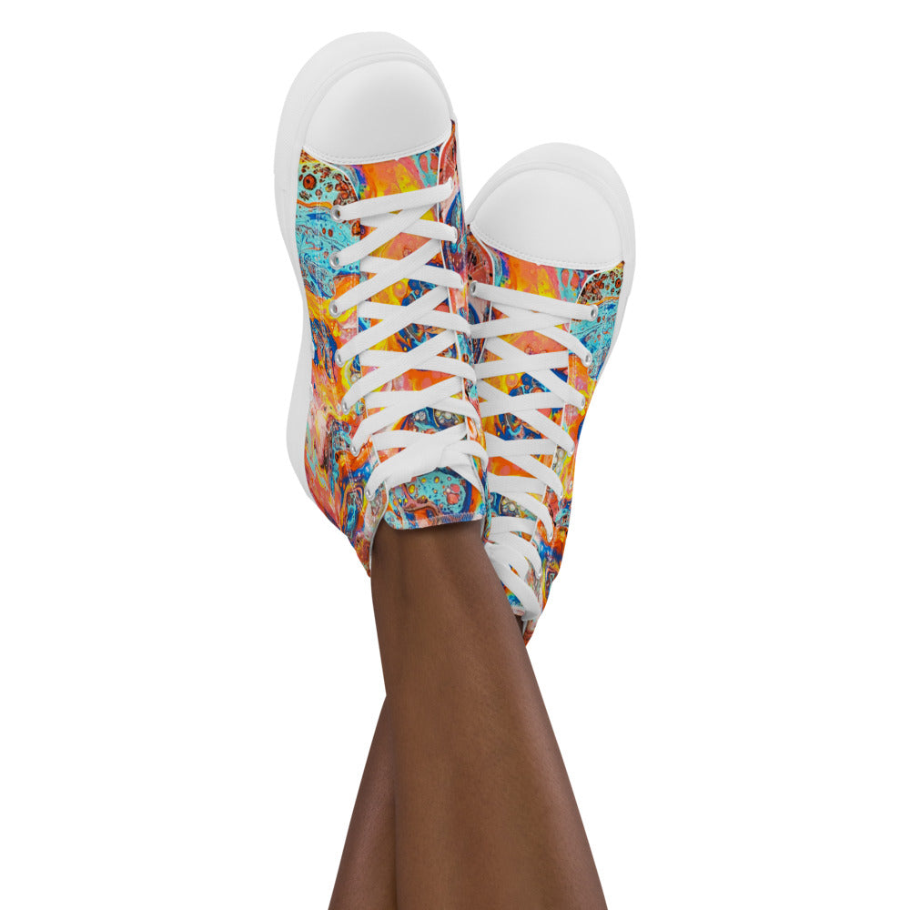 Women’s high top canvas shoes - FA008
