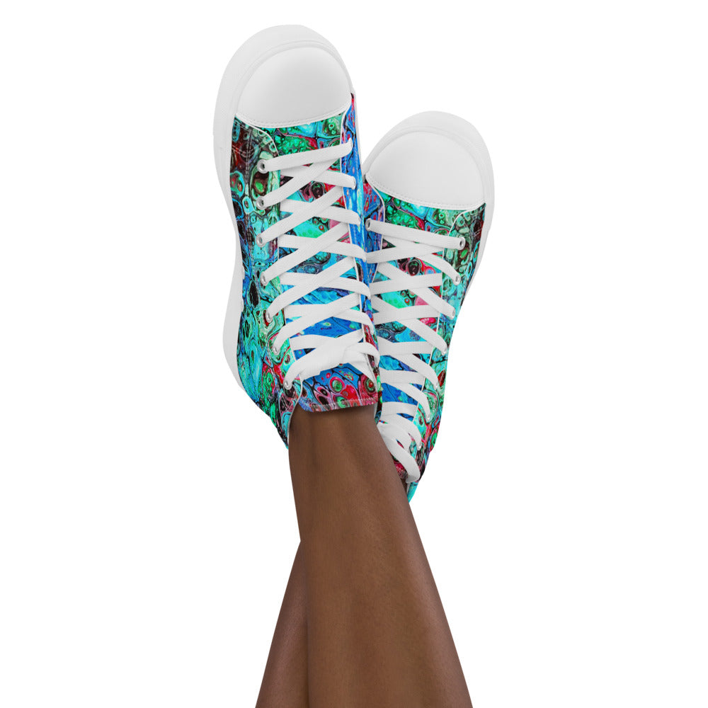 Women’s high top canvas shoes - FA007C