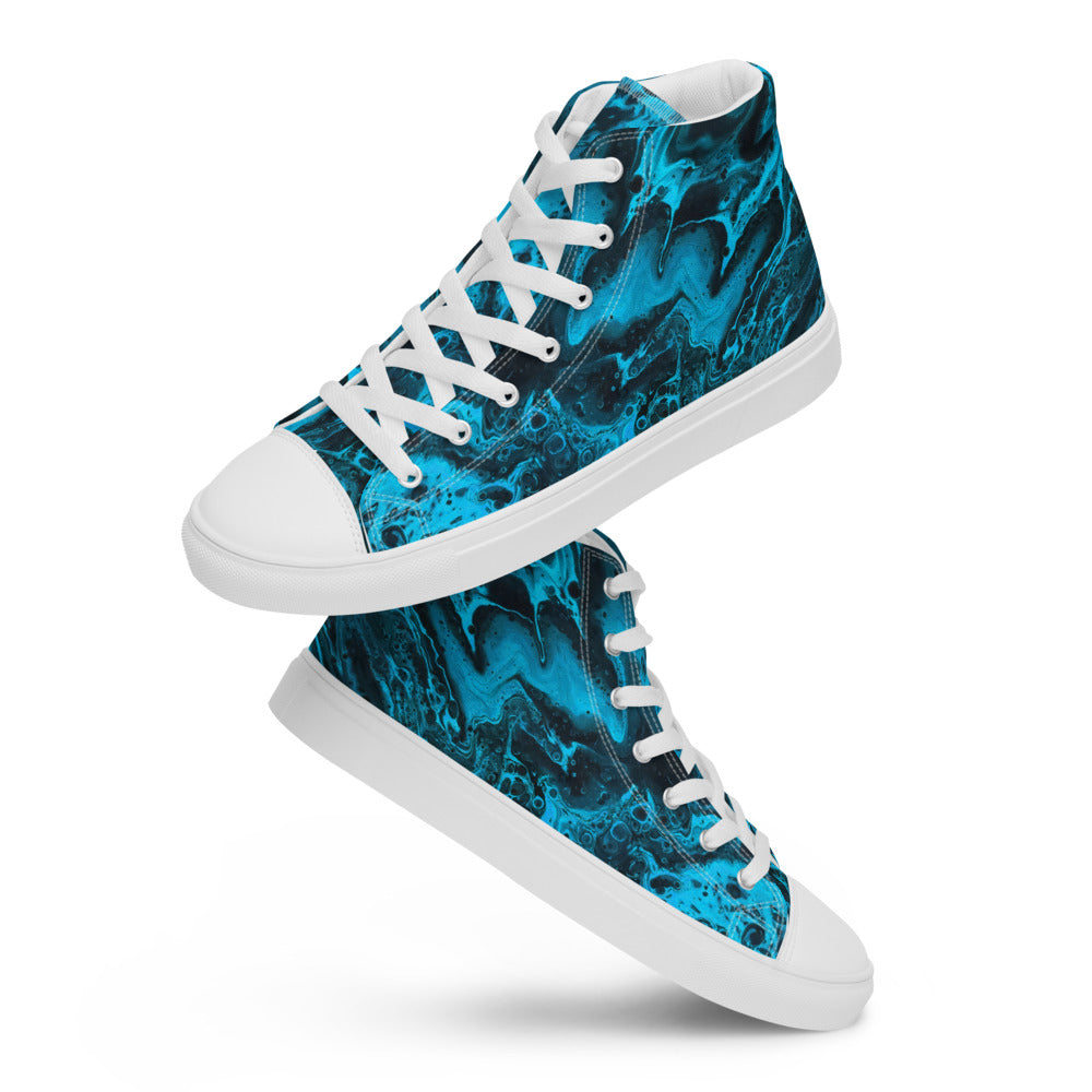 Women’s High Tops - Fluid Art Design - FA-006A