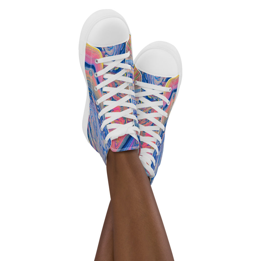 Women’s high top canvas shoes - FA004A
