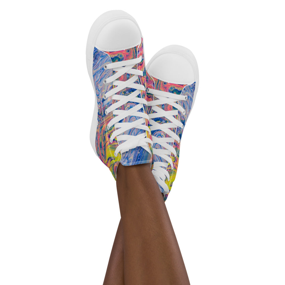 Women’s high top canvas shoes - FA004B
