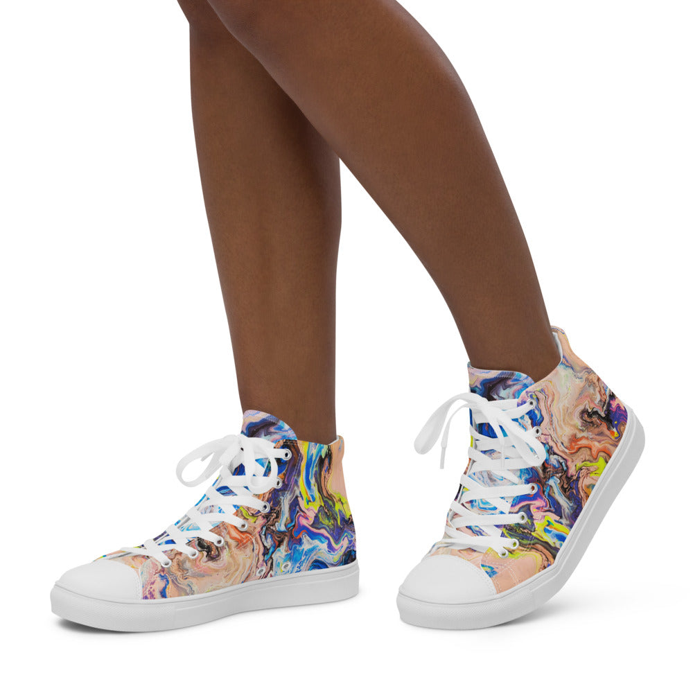 Women’s high top canvas shoes - FA019