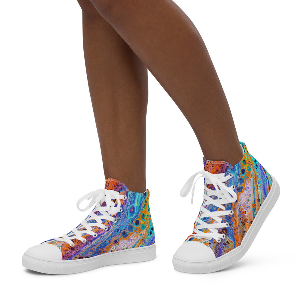 Women’s high top canvas shoes - FA018C