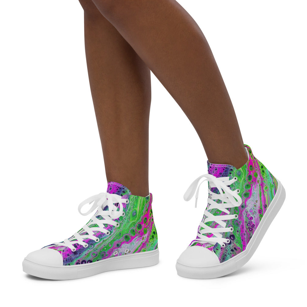 Women’s high top canvas shoes - FA018A