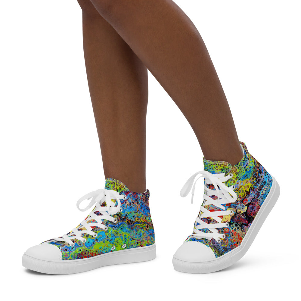 Women’s high top canvas shoes - FA015