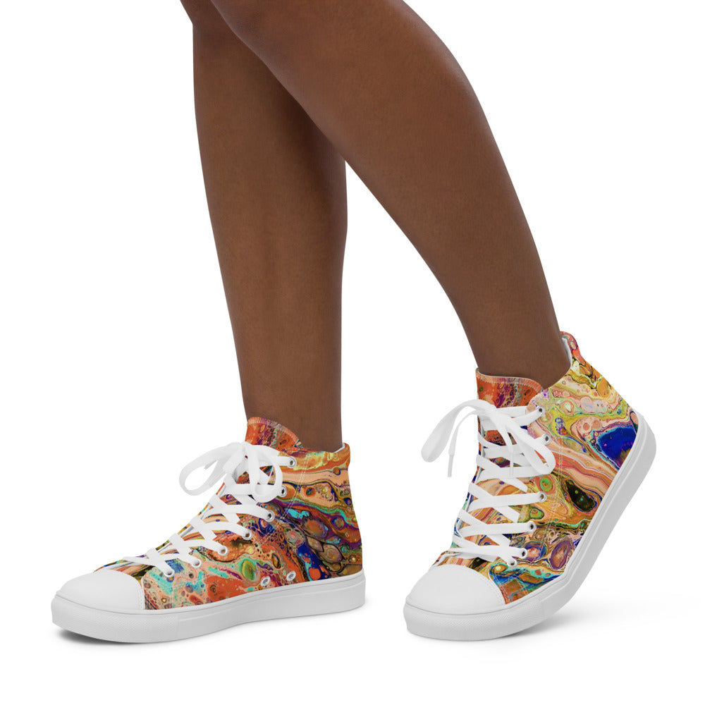 Women’s high top canvas shoes - FA011E