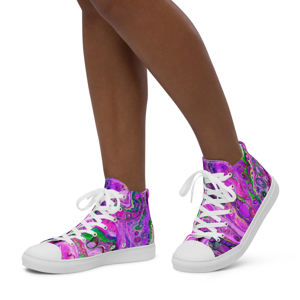 Women’s high top canvas shoes - FA011D